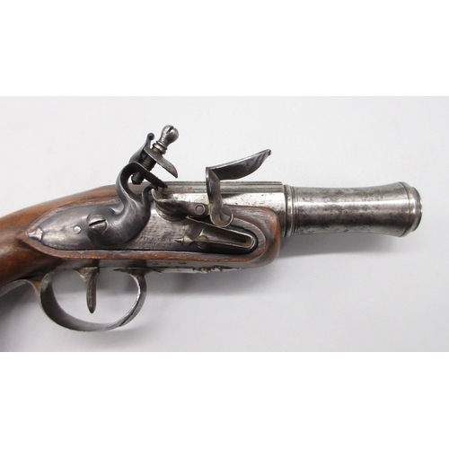 46 - Pair of 18th Century French 22 bore flintlock pistols by `Delety A Paris', 4