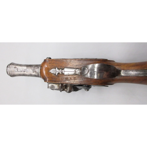 46 - Pair of 18th Century French 22 bore flintlock pistols by `Delety A Paris', 4