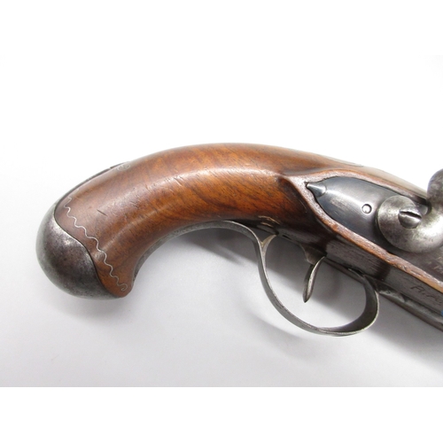 46 - Pair of 18th Century French 22 bore flintlock pistols by `Delety A Paris', 4