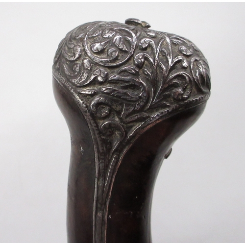 49 - 18th Century Italian Lombardy 22 bore flintlock pistol by `Ponce Borgognio Brescia', 7.5