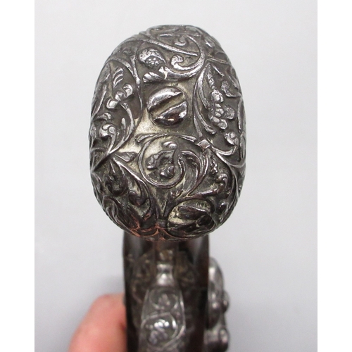 49 - 18th Century Italian Lombardy 22 bore flintlock pistol by `Ponce Borgognio Brescia', 7.5