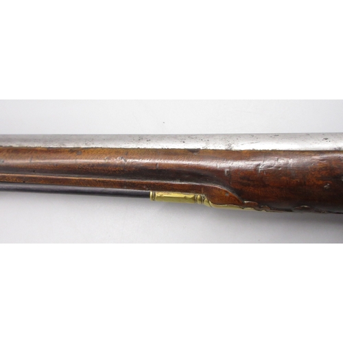 51 - Pair of long barreled 22 bore flintlock pistols, 14