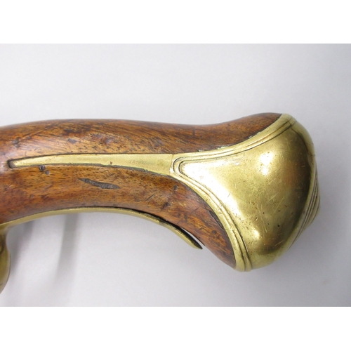 51 - Pair of long barreled 22 bore flintlock pistols, 14