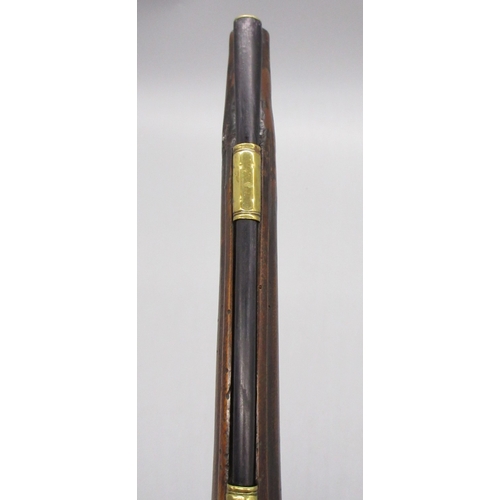 51 - Pair of long barreled 22 bore flintlock pistols, 14