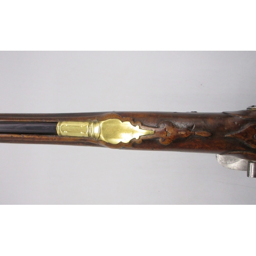 51 - Pair of long barreled 22 bore flintlock pistols, 14