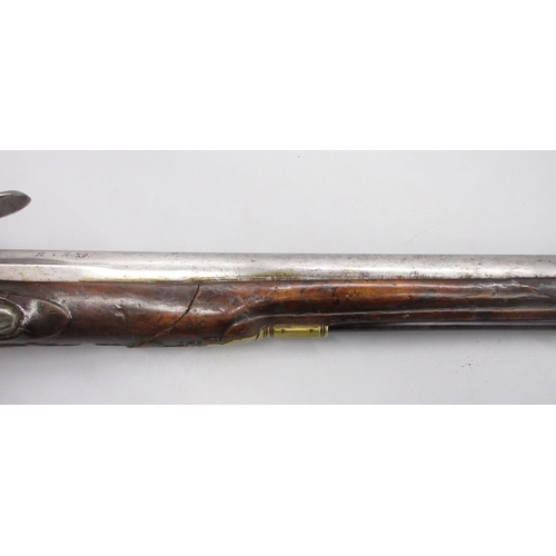 51 - Pair of long barreled 22 bore flintlock pistols, 14