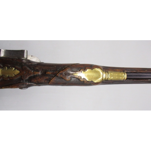 51 - Pair of long barreled 22 bore flintlock pistols, 14