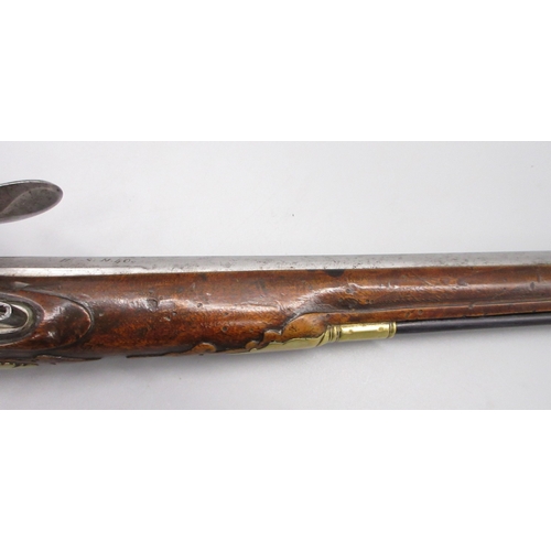 51 - Pair of long barreled 22 bore flintlock pistols, 14