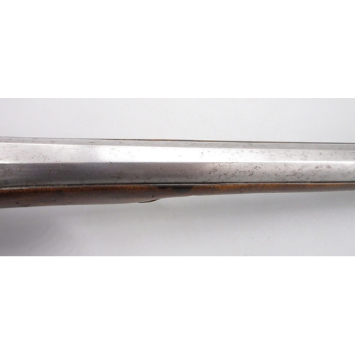 51 - Pair of long barreled 22 bore flintlock pistols, 14