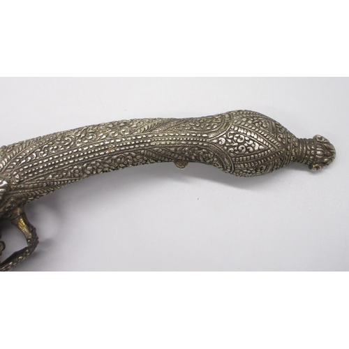 53 - Balkan 16 bore flintlock holster pistol, 13.5