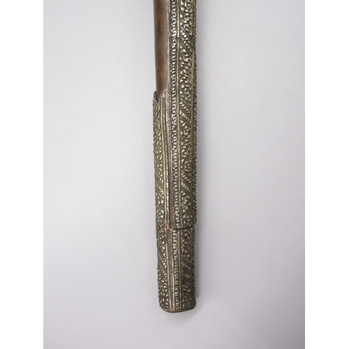 53 - Balkan 16 bore flintlock holster pistol, 13.5