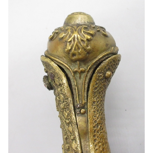 55 - Balkan 20 bore Miquelet holster pistol, 12