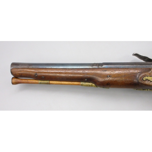 56 - Pair of Spanish 16 bore Miquelet pistols, 9.5