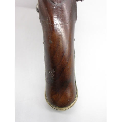 56 - Pair of Spanish 16 bore Miquelet pistols, 9.5