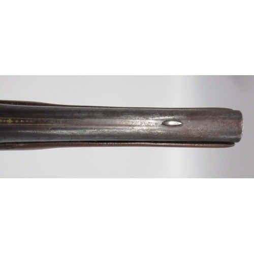 58 - Pair of French 20 bore flintlock pistols, 8.5