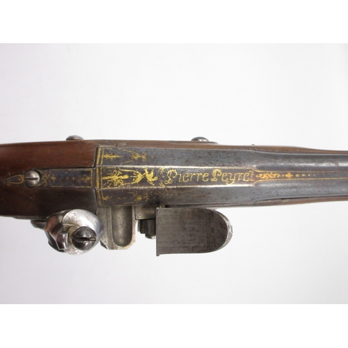 58 - Pair of French 20 bore flintlock pistols, 8.5