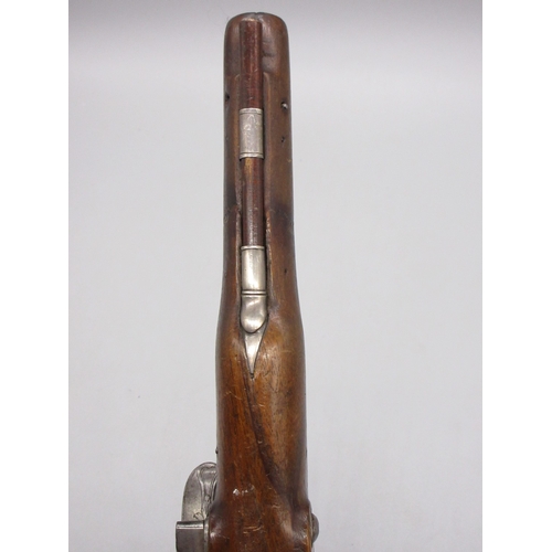 58 - Pair of French 20 bore flintlock pistols, 8.5