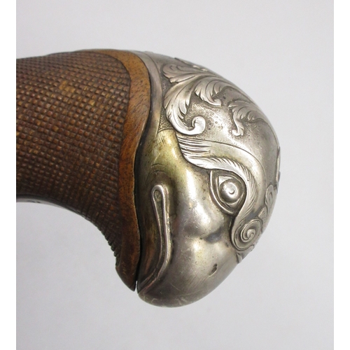 58 - Pair of French 20 bore flintlock pistols, 8.5