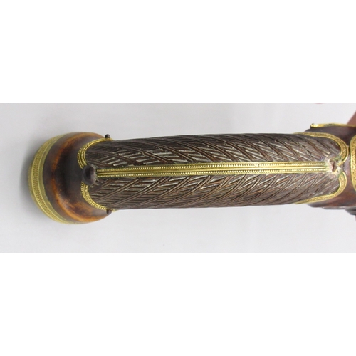 59 - Pair of Belgium presentation quality 22 bore flintlock pistols by `Lepage Jeil A Bruxcelle', 9