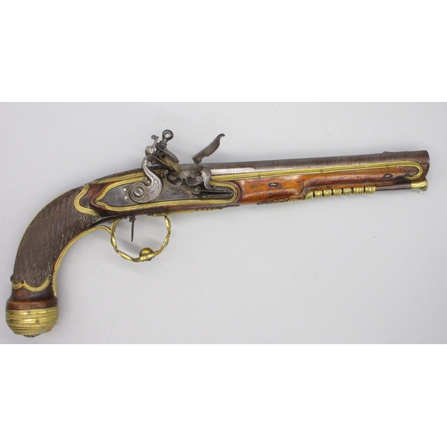 59 - Pair of Belgium presentation quality 22 bore flintlock pistols by `Lepage Jeil A Bruxcelle', 9