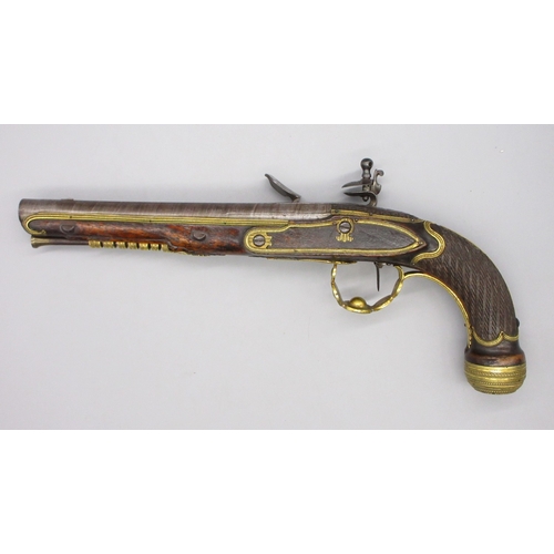 59 - Pair of Belgium presentation quality 22 bore flintlock pistols by `Lepage Jeil A Bruxcelle', 9