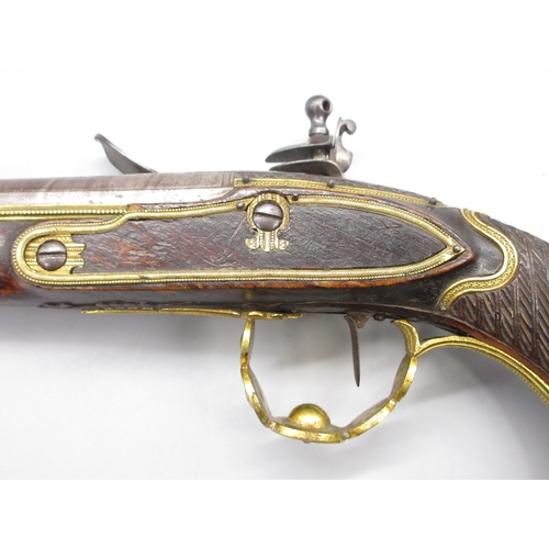 59 - Pair of Belgium presentation quality 22 bore flintlock pistols by `Lepage Jeil A Bruxcelle', 9
