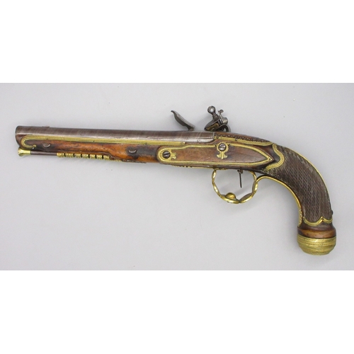 59 - Pair of Belgium presentation quality 22 bore flintlock pistols by `Lepage Jeil A Bruxcelle', 9