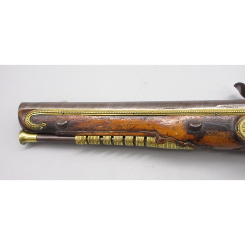 59 - Pair of Belgium presentation quality 22 bore flintlock pistols by `Lepage Jeil A Bruxcelle', 9