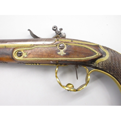 59 - Pair of Belgium presentation quality 22 bore flintlock pistols by `Lepage Jeil A Bruxcelle', 9