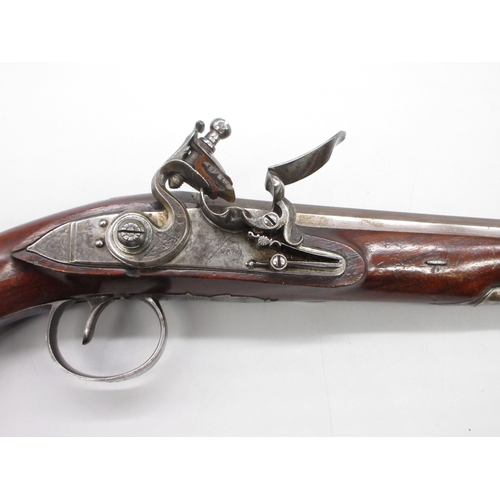 60 - Pair of Irish 18 bore flintlock duelling pistols by `Rainsford Dublin', 10