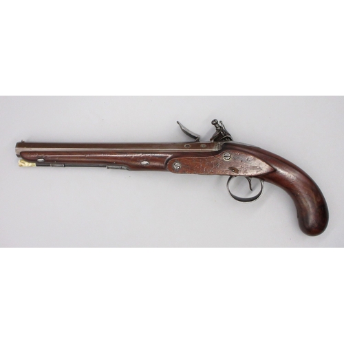 60 - Pair of Irish 18 bore flintlock duelling pistols by `Rainsford Dublin', 10