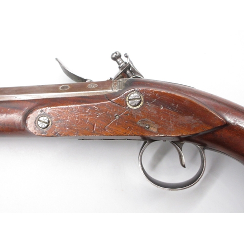 60 - Pair of Irish 18 bore flintlock duelling pistols by `Rainsford Dublin', 10