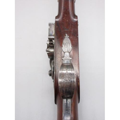 60 - Pair of Irish 18 bore flintlock duelling pistols by `Rainsford Dublin', 10