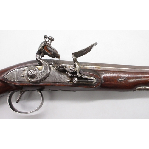 60 - Pair of Irish 18 bore flintlock duelling pistols by `Rainsford Dublin', 10