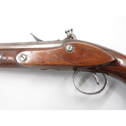60 - Pair of Irish 18 bore flintlock duelling pistols by `Rainsford Dublin', 10