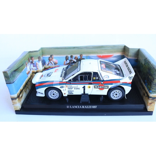 Kyosho 1/18 scale diecast Lancia 037 rally car model, W.Rohrl