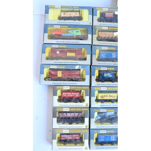 333 - Collection of thirty six boxed OO gauge goods wagons from Wrenn to include rare W4652P Low Mac Auto ... 