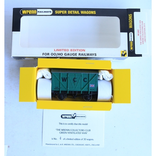 333 - Collection of thirty six boxed OO gauge goods wagons from Wrenn to include rare W4652P Low Mac Auto ... 
