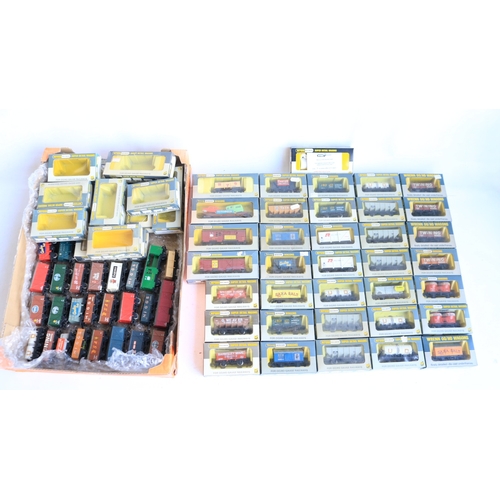 333 - Collection of thirty six boxed OO gauge goods wagons from Wrenn to include rare W4652P Low Mac Auto ... 