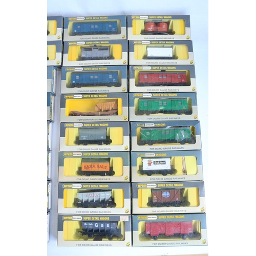 334 - Collection of OO gauge goods wagons from Wrenn to include 49 boxed examples, all in at least excelle... 