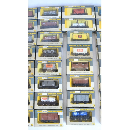 334 - Collection of OO gauge goods wagons from Wrenn to include 49 boxed examples, all in at least excelle... 