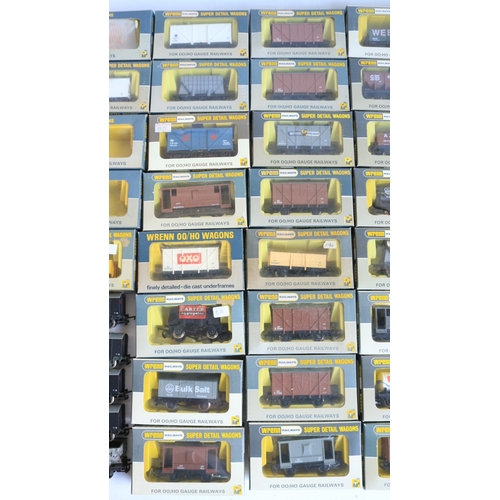 334 - Collection of OO gauge goods wagons from Wrenn to include 49 boxed examples, all in at least excelle... 