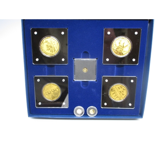 29 - Windsor Mint Big 7 Australia 7 coin encapsulated set (24ct 0.5g each) 3 History of Britain  .585 0.5... 