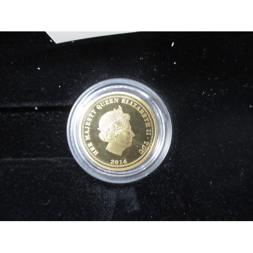 16 - The London Mint Office - 2014 Prince George Sovereign, encapsulated in case with COA

Bradley's ship... 