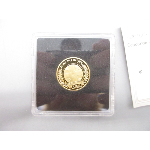 27 - Concorde The Final Farewell .585 3.1g gold coin, encapsulated with COA

Bradley's shipping £23.00 pl... 