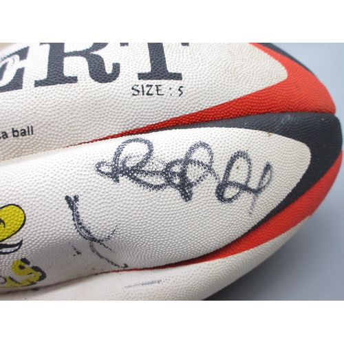 Multi-Signed Bradford Bulls Size 5 Rugby Ball Shipping £33.00 plus vat ...
