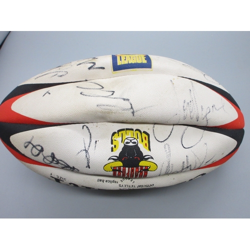 Multi-Signed Bradford Bulls Size 5 Rugby Ball Shipping £33.00 plus vat ...
