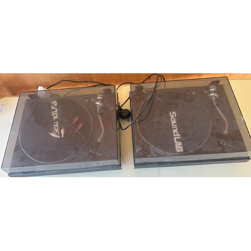 Two Sound Lab DLP1600 Professional Belt Drive Turntable's 41cm x 34cm x ...