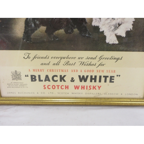 416 - Framed 'Black & White' Scotch Whisky poster, 49.4cm x 70.5cm

Bradleys shipping £73.00 plus vat (UK ... 