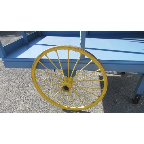 1436 - THE PROCEEDS OF THIS LOT WILL BE DONATED TO YORKSHIRE AIR AMBULANCE - Farm produce hand cart, with p... 
